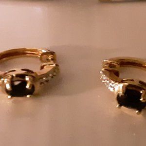 Natural sapphire earrings